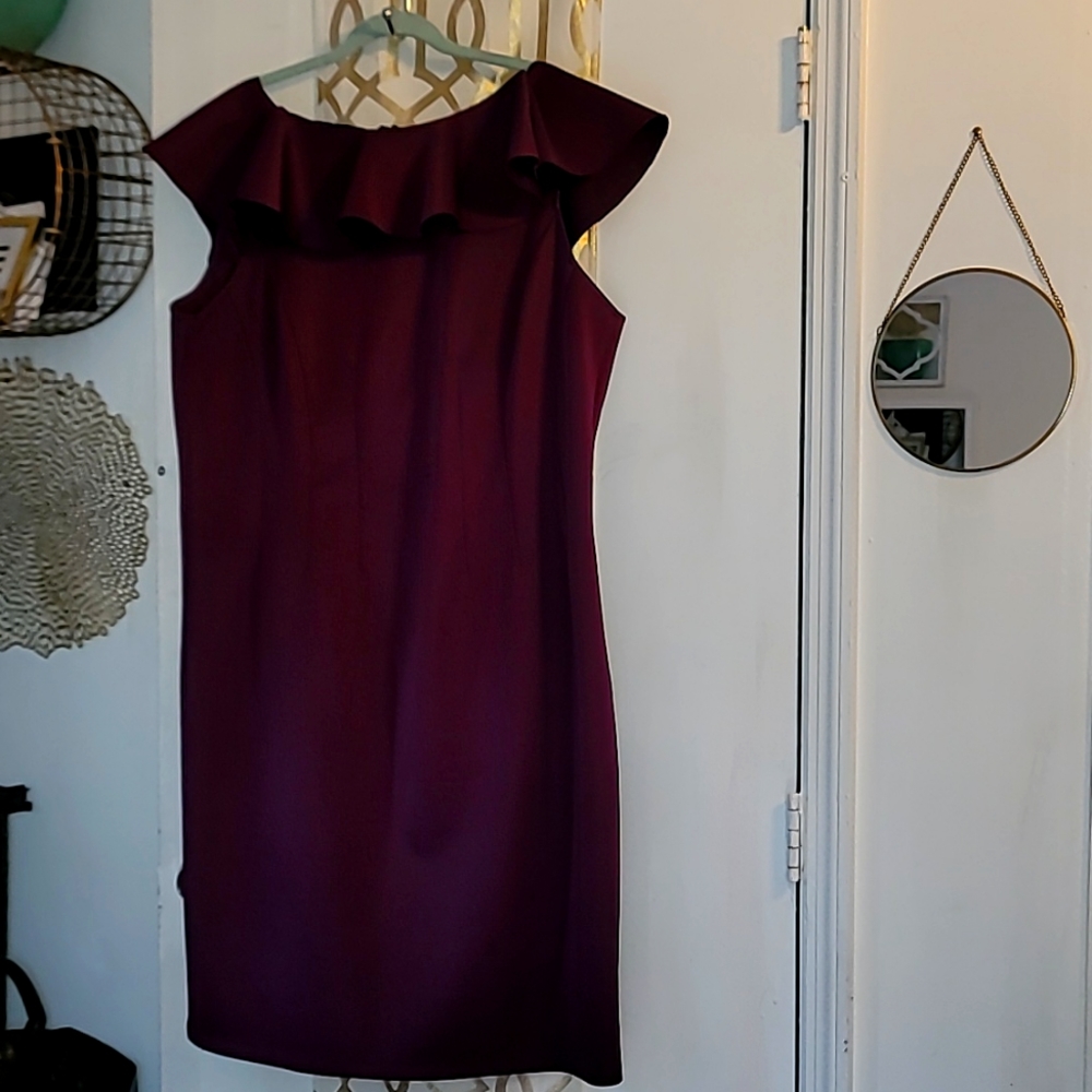 Perfectly Purple Lace Back Bodycon Midi Dress